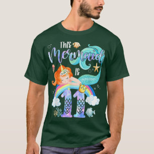 T-shirt Cette Sirène Est 11E Anniversaire Filles Unicorn M