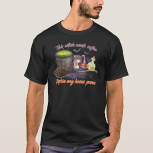 T-shirt Cette Sorcière A Besoin De Café Avant Tout Hocus P