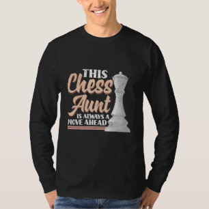 T-shirt Cette Tante D'Échecs Est Toujours Une Avancée À L'