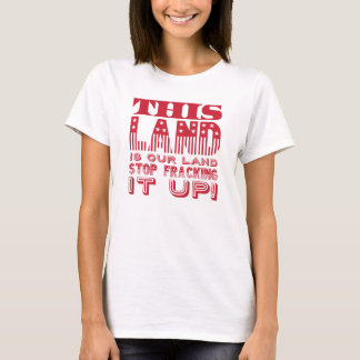 T-shirt "Cette Terre..." Imprimer l'indicateur Gras