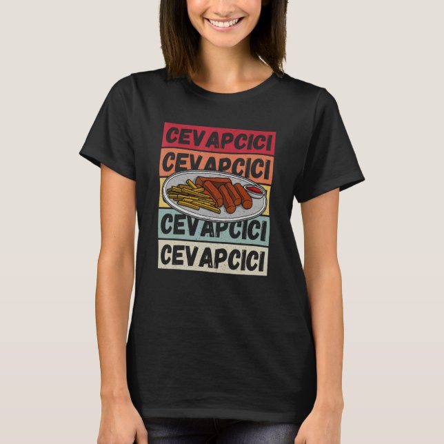 T-shirt Cevapcici Kebab Balkan cuisine 12 (Devant)
