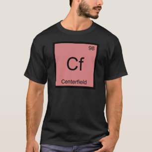 T-shirt Cf - Champ extérieur Symbole d'élément chimique Ba