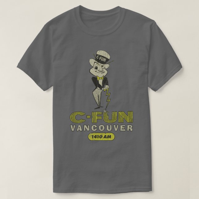 T-shirt CFUN Radio Vancouver 14 h 10 (Design devant)