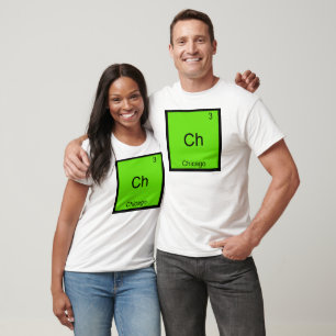 T-shirt Ch - Chemise symbole d'élément de chimie drôle de