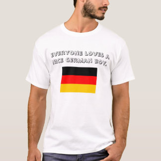 T-shirt chacun aime un gentil garçon allemand