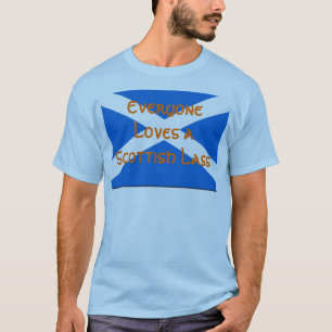 T-shirt Chacun aime une jeune fille écossaise