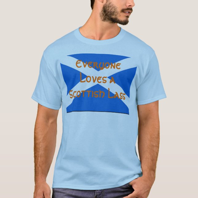 T-shirt Chacun aime une jeune fille écossaise (Devant)