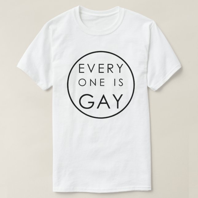 T-SHIRT CHACUN EST PEU UN GAI, PERSONNALISABLE (Design devant)