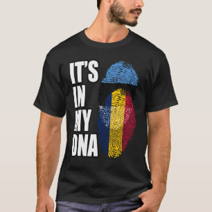 T-shirt Chadien Et Estonien Mélangent L'ADN Patrimoine Du