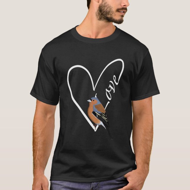 T-shirt Chaffinch Bird Bird Birdwatcher Animal Biologist   (Devant)
