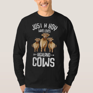 T-shirt Chaggy Highland Vaches mignonne Écossaise Vache d'