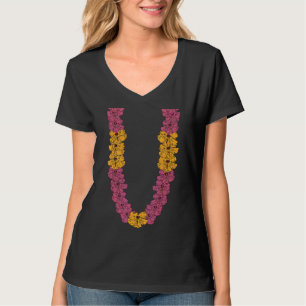 T-shirt Chaîne de fleurs hawaïennes Hibiscus vacances d'ét