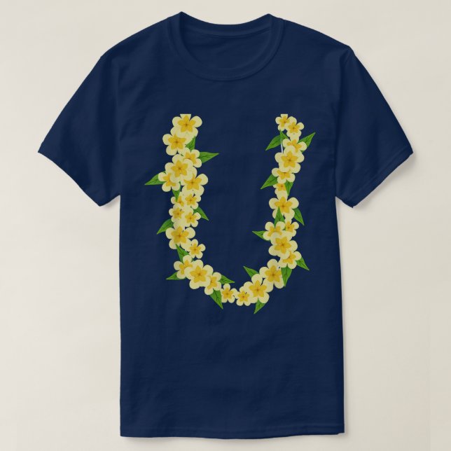 T-shirt Chaîne de fleurs hawaïennes Tropical Summer Vacanc (Design devant)