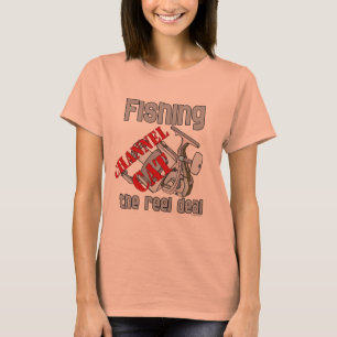 T-shirt Chaîne de pêche Chat Le Reel Deal Pêche
