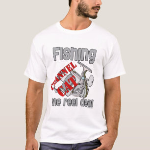 T-shirt Chaîne de pêche Chat Le Reel Deal Pêche