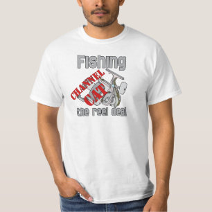 T-shirt Chaîne de pêche Chat Le Reel Deal Pêche