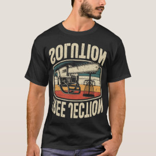 T-shirt Chaîne de solution de projection d'arbre Joke Tron