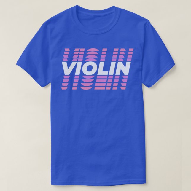 T-shirt chaîne d'instrument de musique violon (Design devant)