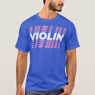 T-shirt chaîne d'instrument de musique violon
