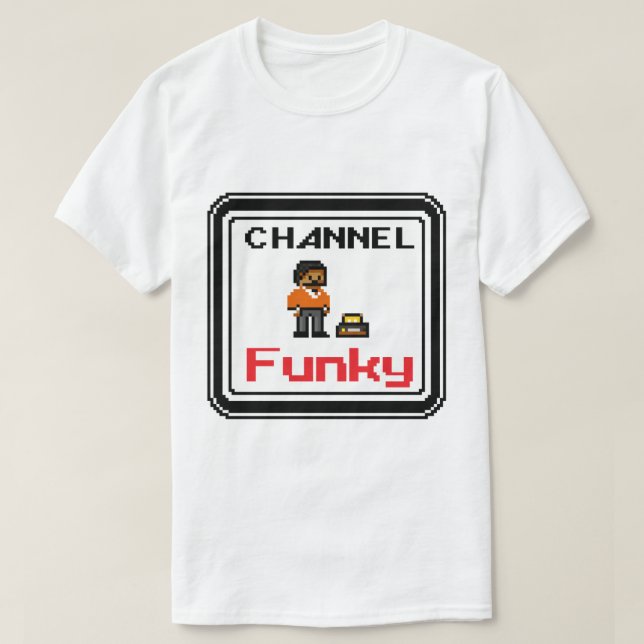 T-shirt Chaîne Funky Pixel Art (Design devant)