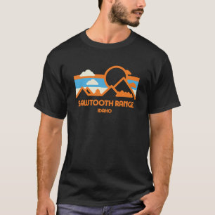 T-shirt Chaîne Retro Sawtooth Range Idaho