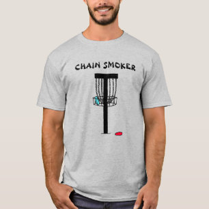 T-shirt Chaîne Smoker Disque Golf Pun