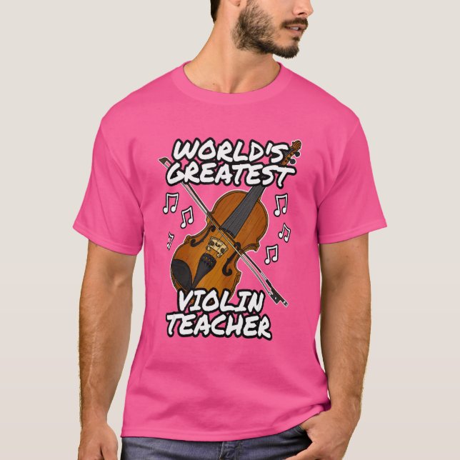 T-shirt Chaîne violoniste du plus grand professeur de viol (Devant)