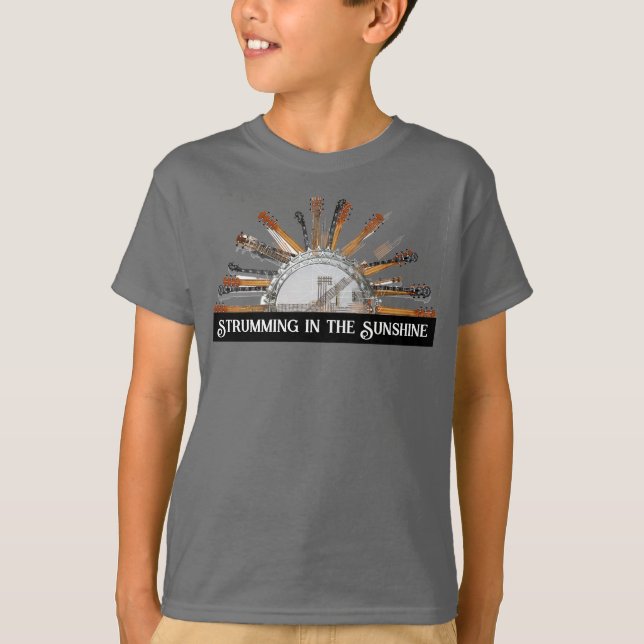 T-SHIRT CHAÎNES DE GUITARE AU SOLEIL (Devant)