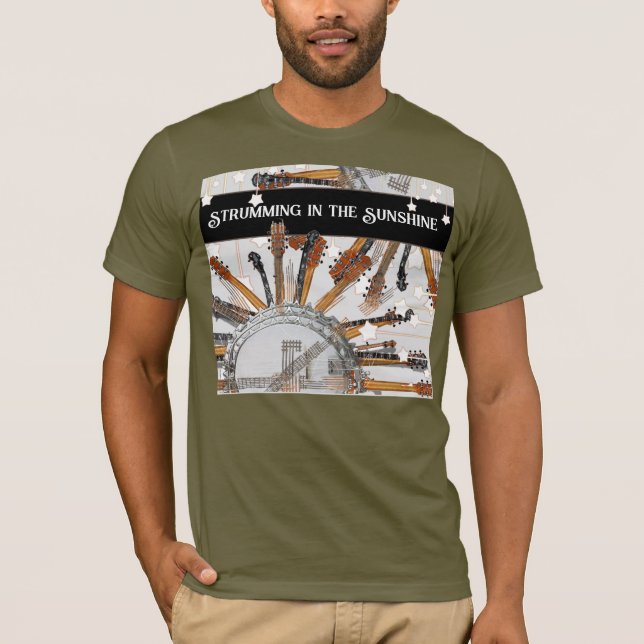 T-SHIRT CHAÎNES DE GUITARE AU SOLEIL (Devant)