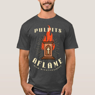 T-shirt Chaires en flammes rétro