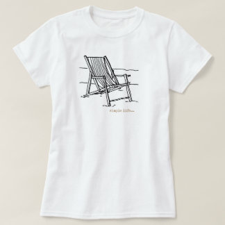 T-shirt Chaise Adirondak sur la plage