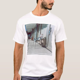 T-shirt Chaises en dehors des chambres d'hôtel de plage