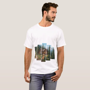 T-shirt Chalet de montagne Golden Retriever