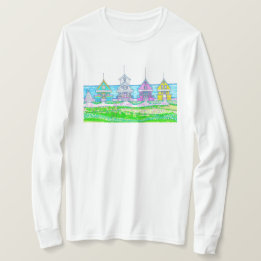 T-shirt Chalet Plage Lumineux Long Manche