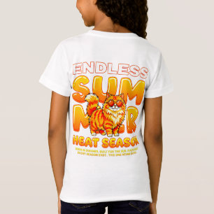 T-Shirt Chaleur Mignonne de la Saison Estivale pour Chat -