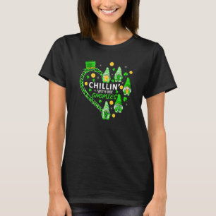 T-shirt Chaleureux Avec Mes Gnomies St Patrick S Jour Gnom