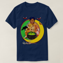 T-shirt Chaleureux mais amusant Halloween Navy Unisex T-sh