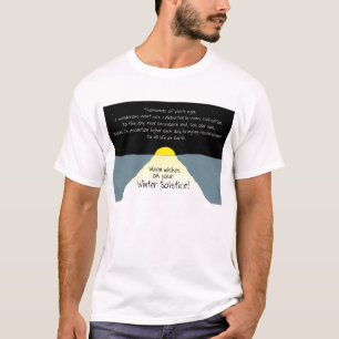 T-shirt Chaleureux voeux sur votre solstice d'hiver! -
