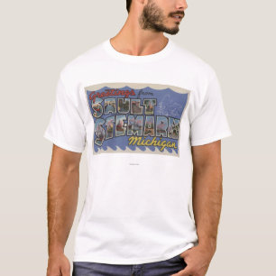 T-shirt Chambre de Sault. Marie, Michigan - grandes scènes
