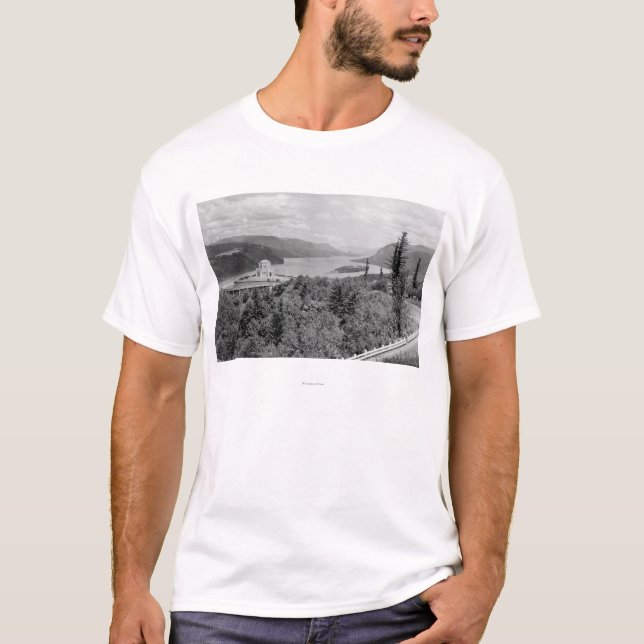 T-shirt Chambre de vue et point de couronne sur le fleuve (Devant)