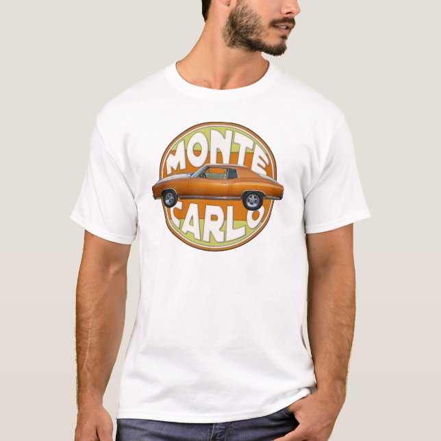 T-shirt chameau 1970 de cuivre de Monte Carlo (Devant)