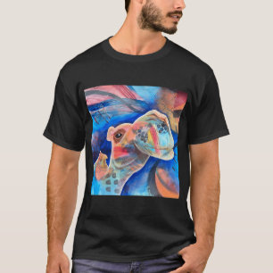 T-shirt Chameau Abstrait Coloré