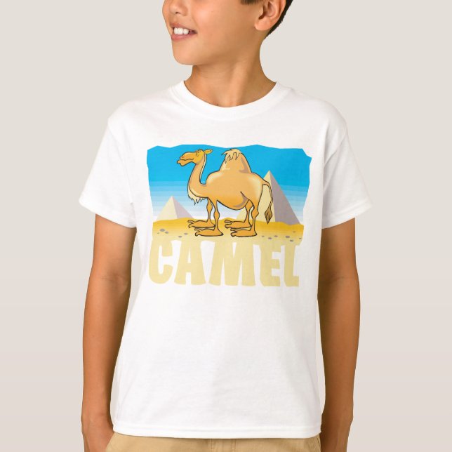 T-shirt Chameau amical d'enfant (Devant)