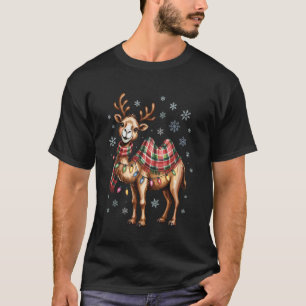 T-shirt Chameau drôle Noël Mignon Amateurs d'animaux Fête