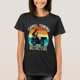 T-shirt Chameau remorquage quand il est coincé dans un pui