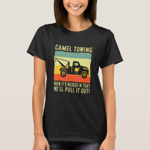 T-shirt Chameau Remorquage Rétro Adulte Halloween Humour