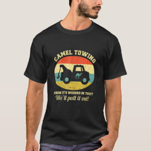 T-shirt Chameau Towing Retro Adulte Humour Dit