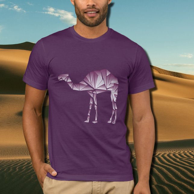 T-shirt chameaux géométriques violets la nuit (Créateur téléchargé)