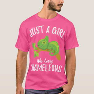 T-shirt Chameleon Aime Juste Une Fille Qui Aime Chameleons