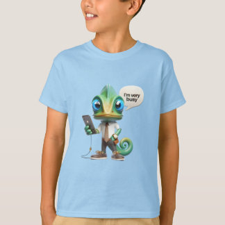 T-shirt Chameleon dans une Cravate